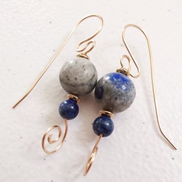 #LapisLazuliLove ~ Instagram Ready! Uniquely Handmade and One-of-a-kind Earrings - Picture 6 of 11